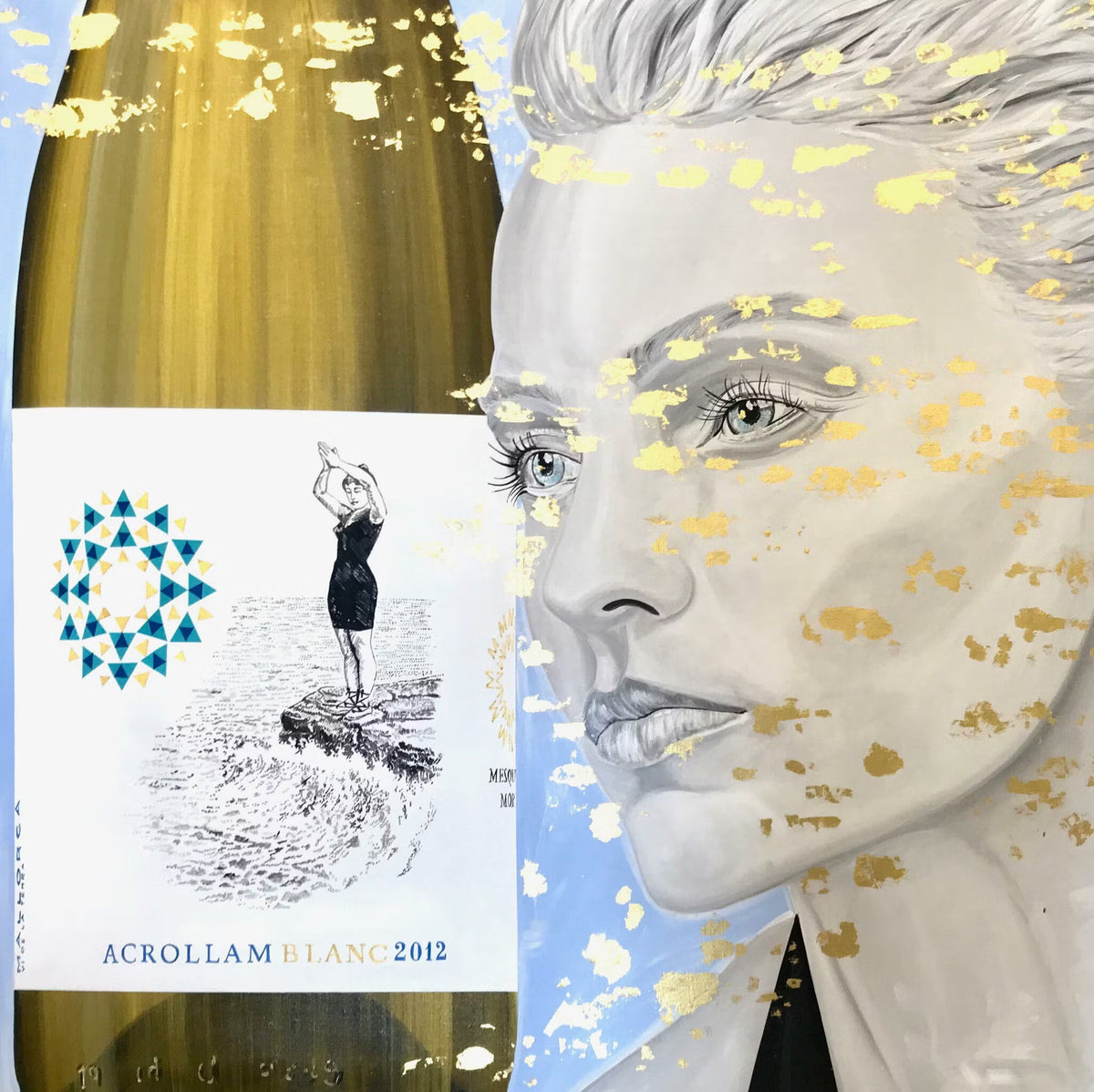 ACROLLAM BLANC - ORIGINAL PAINTING ON CANVAS (PRIVATE COLLECTION NOT FOR SALE)