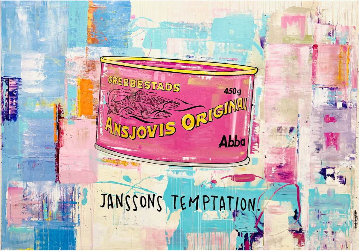 JANSSON TEMPTATION (ANSJOVIS) SWEDISH CULTURE POSTER