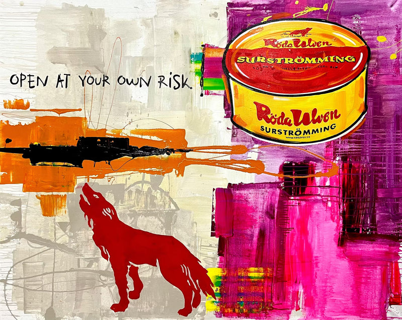 OPEN AT YOUR OWN RISK (SURSTRÖMMIMG) - ART PRINT