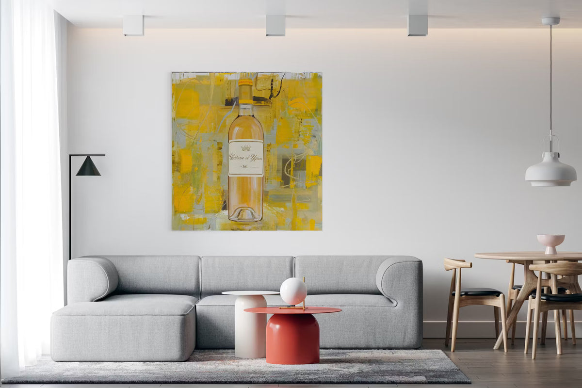 CHÂTEAU D'YQUEM - ORIGINAL PAINTING ON CANVAS