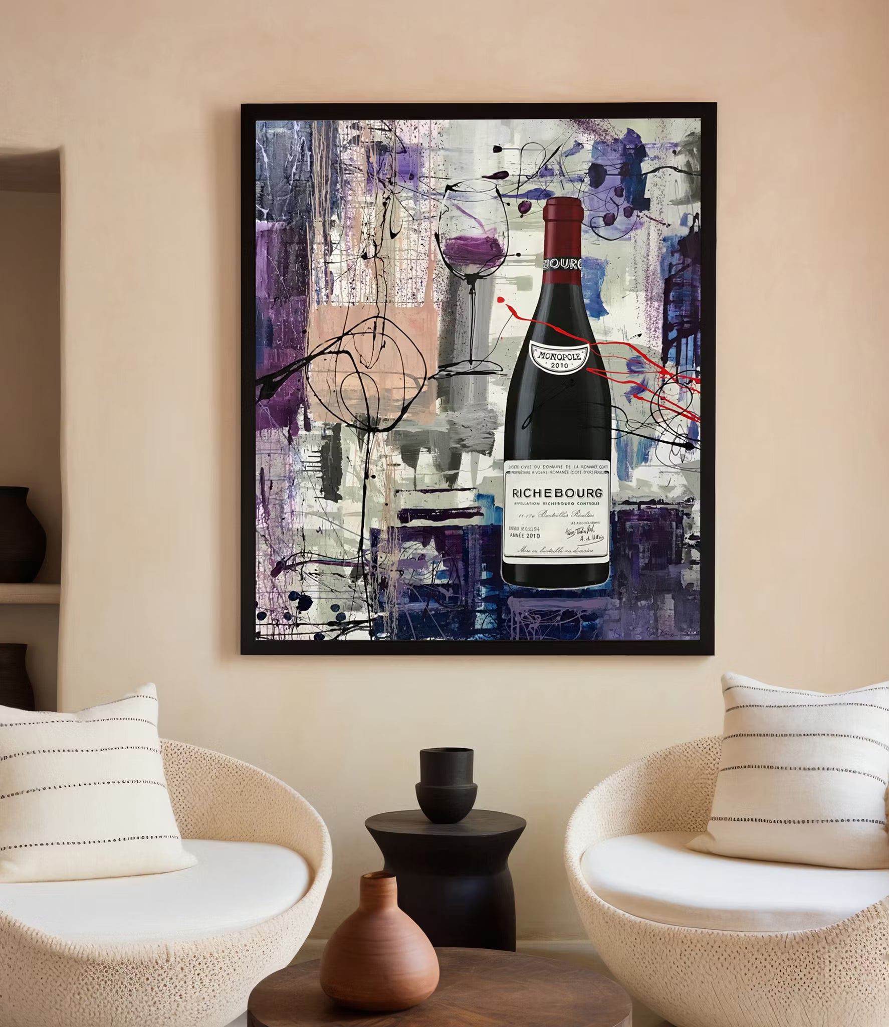 RICHEBOURG - ORIGINAL PAINTING ON CANVAS