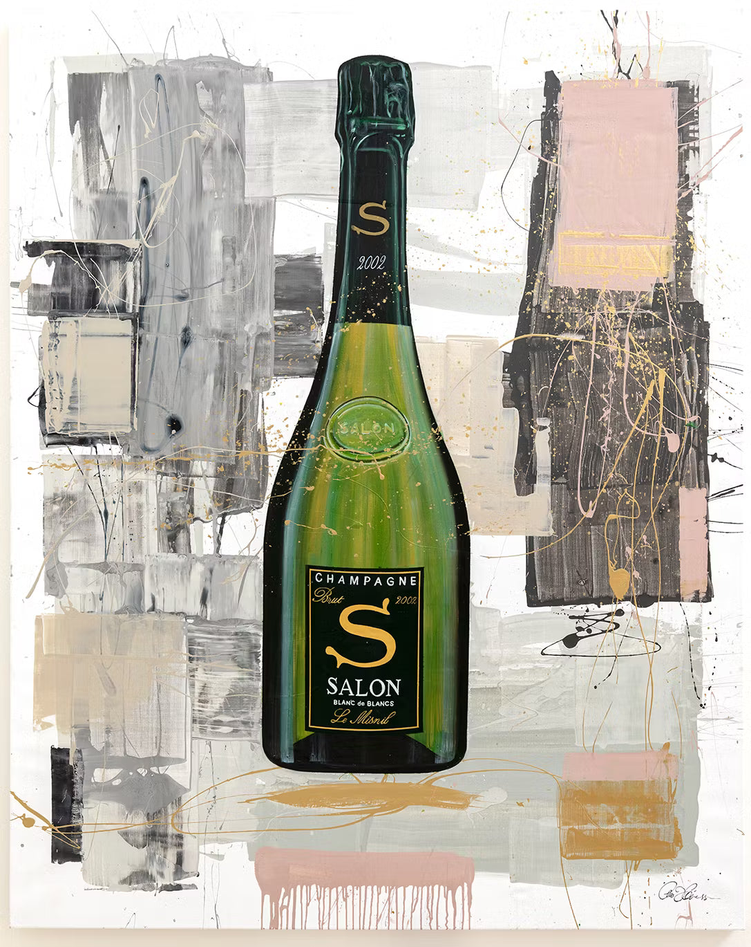 CHAMPAGNE SALON - ORIGINAL PAINTING ON CANVAS