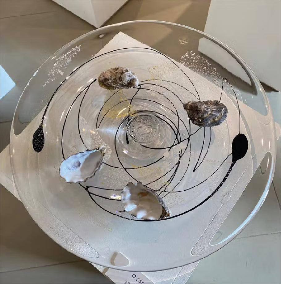 CHRYSTAL  PLATE "OYSTER"