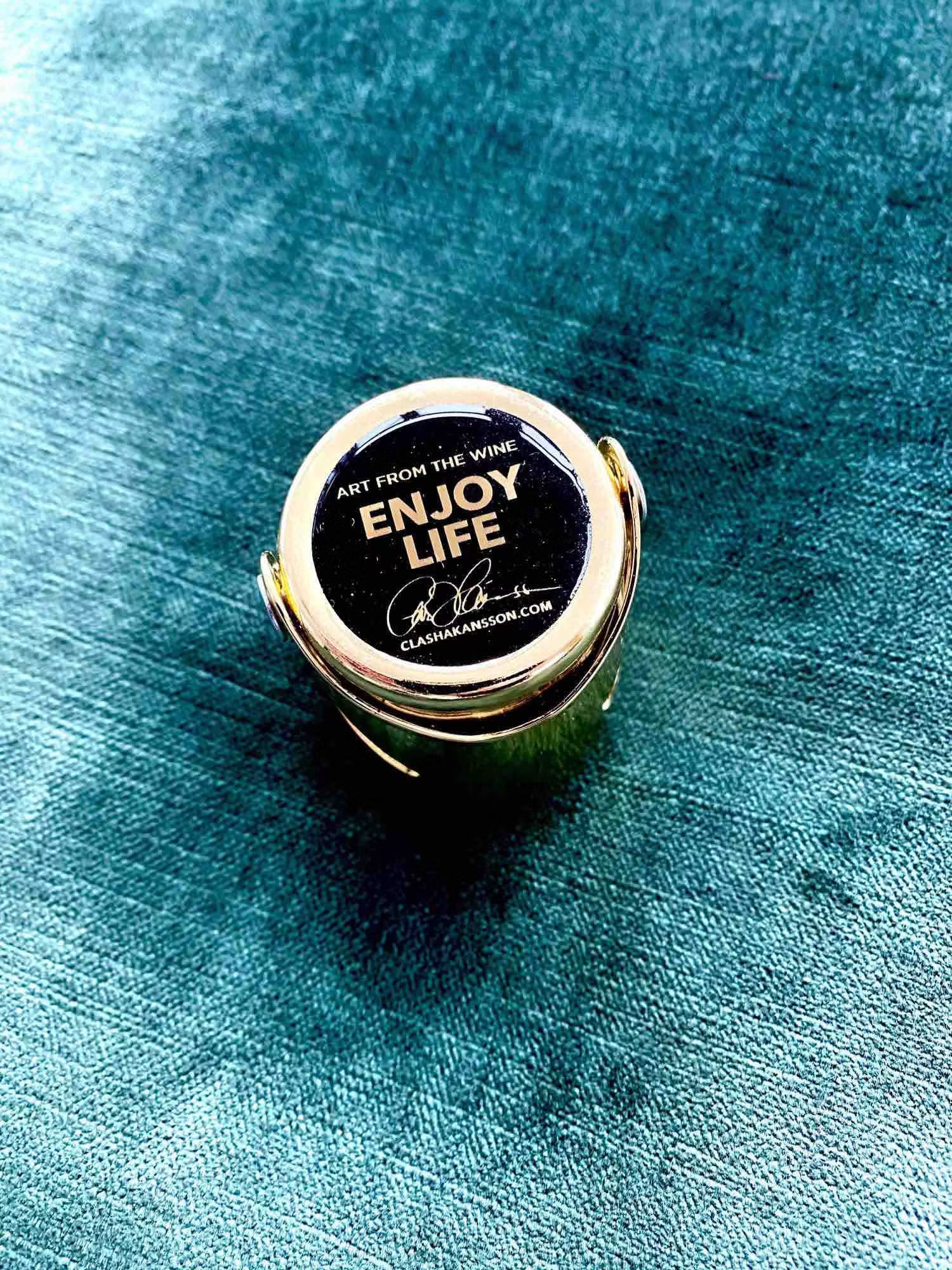 ENJOY LIFE - CHAMPAGNE & WINE STOPPER