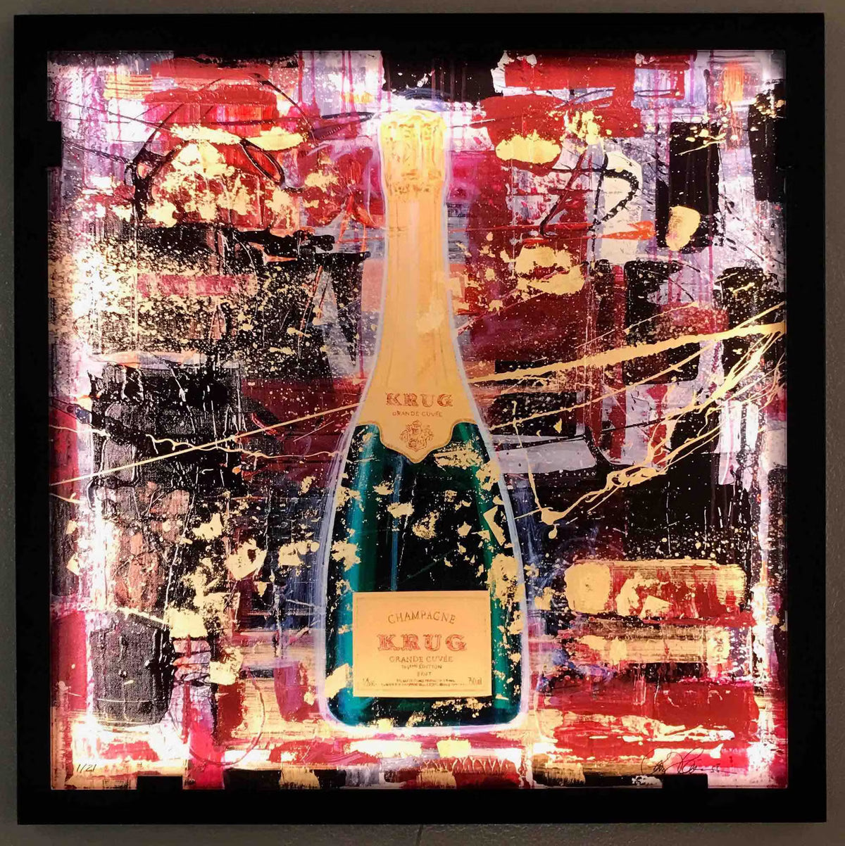 KRUG GRANDE CUVÉE - LEDLIGHT ART SOLID GLASS