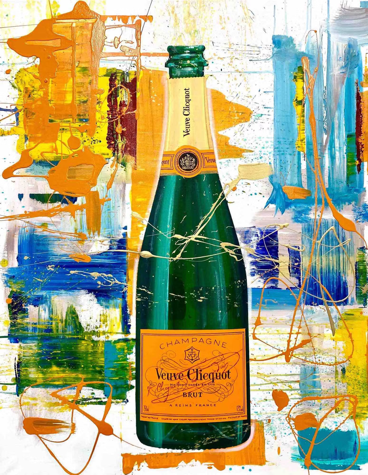 VEUVE CLICQUOT - LEDLIGHT ART/SOLID GLASS
